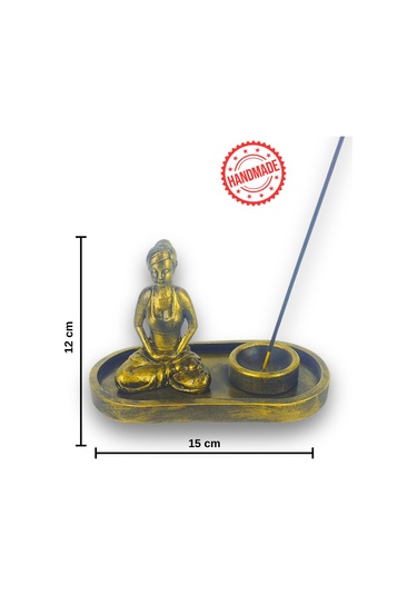 Yogacı Kız Çubuk Tütsülük Ve Tealight Altın