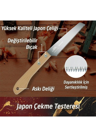 Suızan Suizan Sc001 Mini Ahşap İşleme Japon Testeresi 12 Cm