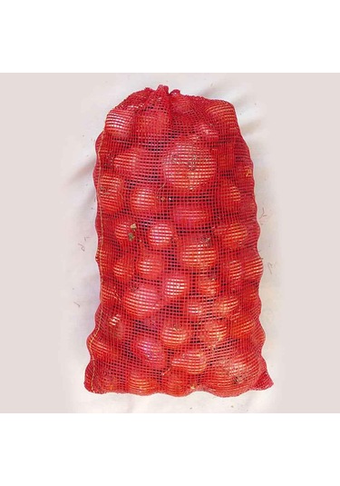 45x75 Soğan Patates Ceviz Çuvalı 1000 Adet Kırmızı Polimer File Çuval