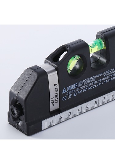 Xindoker 3 Çizgi Lazer Seviye Aleti: Dikey-yatay-kesişme Lazer, Esnek Kalınlaşmış Metre, Keskin Ölçek, Düşmeye Dayanıklı Abs Kasa, Ergonomik Tutuş