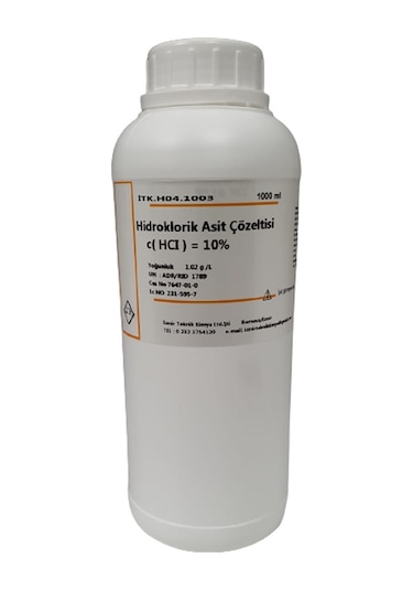 Hidroklorik Asit Çözeltisi % 10 - 1000Ml