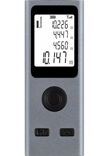 Shopytech Mini Usb Şarjlı Lazer Metre 50 M Dijital Mesafe Ölçer Alan/hacim Hesabı Pisagor Sürekli Öl 1 Adet