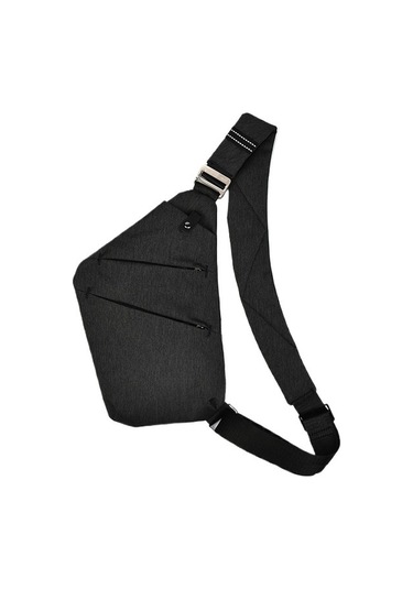Erkekler İçin Şık Ve Pratik Giyilebilir Omuz Çantası, Su Geçirmez Hafif Crossbody Çanta, Seyahat Ve Günlük Kullanım İçin İdeal Siyah