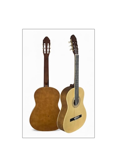 Victor Klasik Gitar Seti Naturel Renk Mat Cila