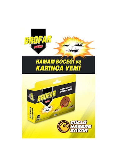 Karınca Yemi Brofar 2 Adetli Paket Hamam Böceği Ve Karınca Yemi