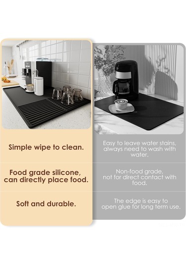 Moveevo Kalıtlı Kenarlı Silikon Kahve Matı - 61x40.5x1.1cm Kalın Tipi, Mutfak Tezgahı, Kahve Makinesi Altı Kullanıma Uygun, Sıvı Tutucu Kahve Aksesuarı Siyah Siyah Moveevo Kalıtlı Kenarlı Silikon Kahve Matı - 61x40.5x1.1cm Kalın Tipi, Mutfak Tezgahı, Kahve Makinesi Altı Kullanıma Uygun, Sıvı Tutucu Kahve Aksesuarı Siyah Siyah