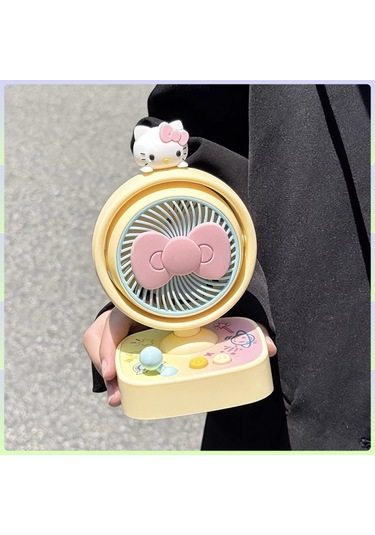 Hellokitty Masaüstü Şarj Fanı - Sarı