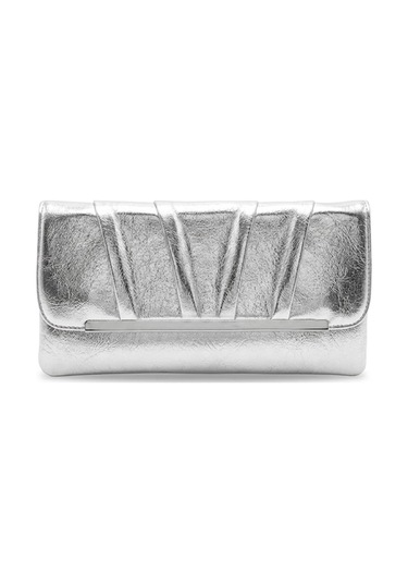 Varol 441 Clutch Kadın Portföy Çanta Gümüş