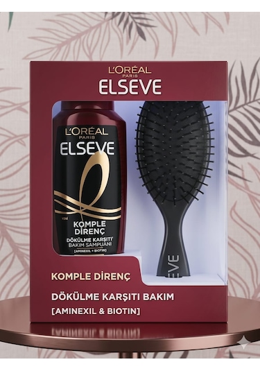 L'Oréal Paris Elseve Komple Direnç Dökülme Karşıtı Bakım Şampuan 300 ML + Tarak