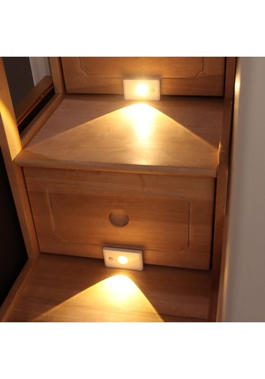 Fortunelane Pembe Akıllı Led Gece Lambası, 1w Vücut Algılama, Yükseltilmiş Lens, Islak Işık, Şarj Edilebilir, Yatak Odası/dolap I Pembe