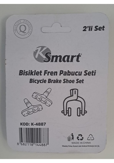 Ksmart Bisiklet Fren Pabucu Seti 2 Li K-4887