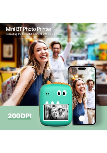 Mini Termal Yazıcı Çok Fonksiyonlu Taşınabilir Çıkartma