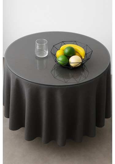 Temperli Cam Yuvarlak Cam Dayanıklı, Şık Dekoratif Cam Masa Üstü 4 Mm Beyaz