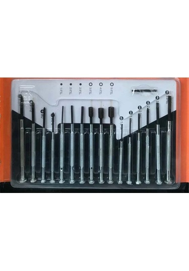 16 Parça Hassas Tornavida Seti Saatçi Ve Telefoncu Tornavidası 4172