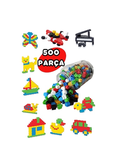 Tiktak Bloklar 500 Parça 6 Renk Eğitici Ve Çıt Çıt Oyuncak