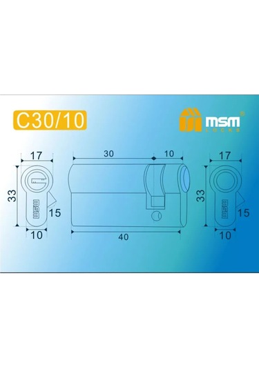 Msm Locks Kilit Pimi 40 Mm 30x10 234163077