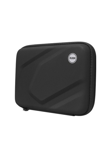 Bubm Buzlu Sert Disk Çantası Geniş Kapasiteli Kumaş Seçimi Su Geçirmez Kolay Taşınabilir Sert Kabuk Aşınmaya Dayanıklı Siyah Siyah