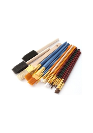 Willowhaven Zhu Tıng 25 Adet Çok Fonksiyonlu Yağlı Boya Fırça Seti - Guaj & Akrilik Boya İçin Öğrenci Malzemeleri Standart Koleksiyon