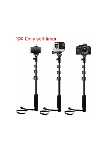 Youmex Yunteng Yt-0188 Bluetooth Uzatılabilir Monopod: 38-128cm Uzunluk Ayarı, Telefon Tutucu Ve Kamera Uyumlu 1/4 İnç Vida Siyah