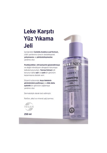 Celenes Leke Karşıtı Derma Yüz Yıkama Jeli
