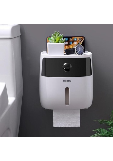 Jms Siyah Banyo Doku Tutucu Duvara Monte Tuvalet Kağıdı Kutusu Su Geçirmez Rulo Kağıt Depolama Rafı Çift Katmanlı Organizatör Raf Çekmeceli Jms Siyah Banyo Doku Tutucu Duvara Monte Tuvalet Kağıdı Kutusu Su Geçirmez Rulo Kağıt Depolama Rafı Çift Katmanlı Organizatör Raf Çekmeceli