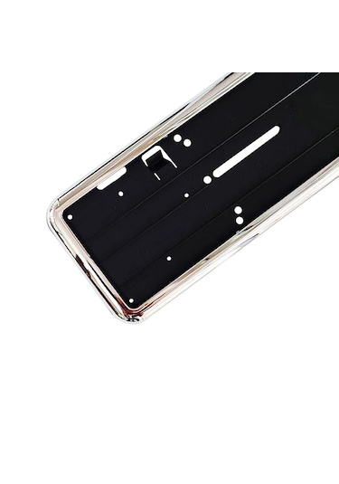 1 Adet Esnek Kırılmaz Krom Çerçeveli Plaka Altı Çerçeve Plakalık