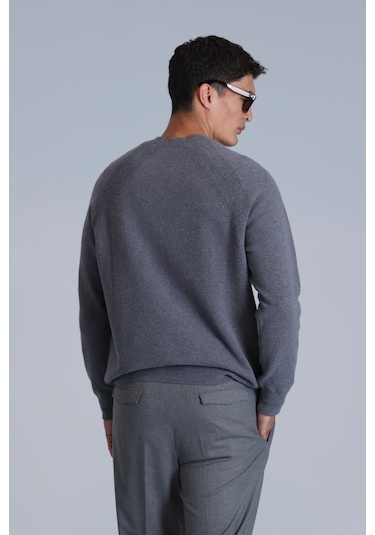 Lufian Moon Erkek Kazak Gri Gri 112090128100150 Gri