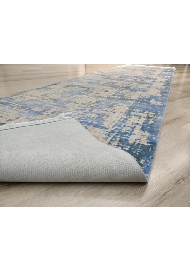 Türkmen Halı Pavia 1696A Mavi 80X300 Cm Ipeksi Salon Halısı