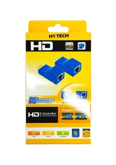 Hytech Hy-hdex61, Hdmı Exterder, Cat6 Kablo Üzerinde 30metre Uzatıcı.
