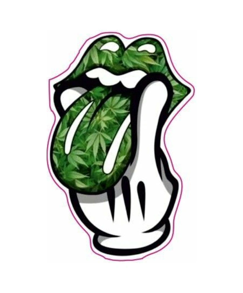 Kabartmalı Dil Motor Ve Oto Sticker 6,5x100 Cm Ölçüsünde