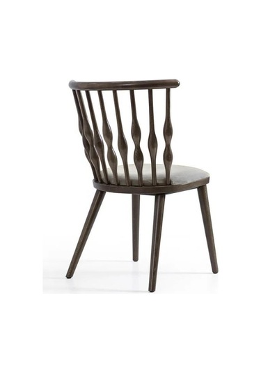 Natura Retro Ahşap Sandalye Ceviz - Beyaz