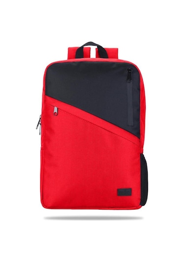 Classone 15.60''  W302 Mila Serisi Lenovo/Hp/Asus/Monster/Macbook/MacAir Uyumlu Laptop Notebook Sırt Çantası-Kırmızı