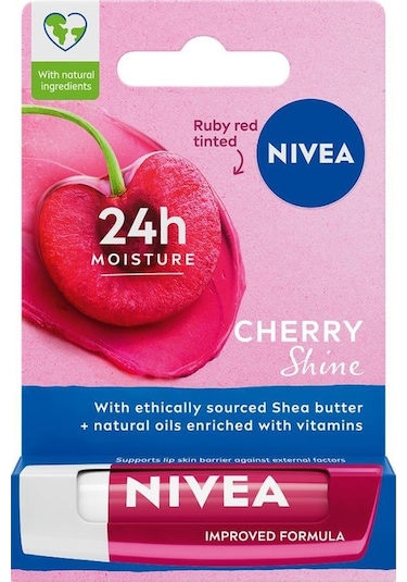 Nivea Kiraz Dudak Bakım Kremi ve Parlatıcısı Kiraz 4.8 G