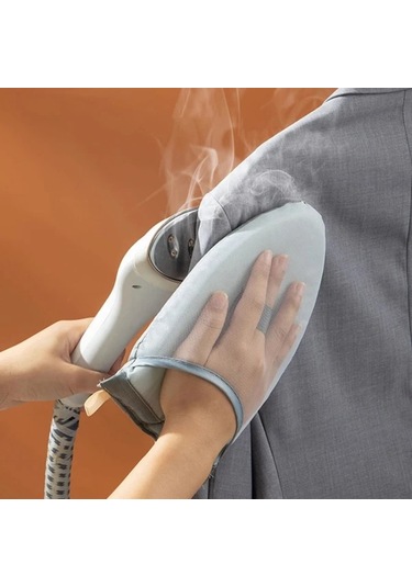 Fochsia Mini Ütü Tahtası Taşınabilir Mavi Kare Desenli Anti-sıçrama Ev Ütü Masası