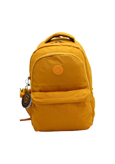 Krinkıl Su Geçirmez Kumaş Bevitton Hardal Okul Çantası 2200