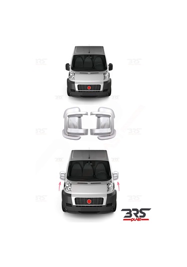 Fiat Ducato Uyumlu 2006 Ve Üzeri Ayna Kapağı 2 Parça Abs Krom Kaplama