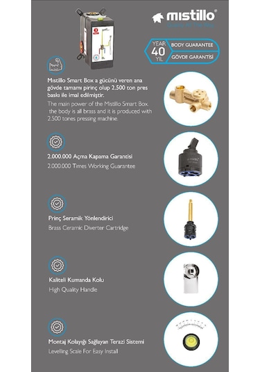 Armour Armatür Siyah Gömme Ankastre Bataryası Mistillo Marka Siyah