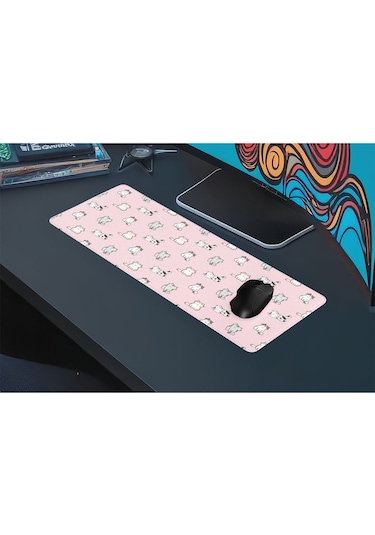 Gaming Oyuncu Xl Mouse Pad Kaydırmaz Dikişli 80 30 Cm Mousepad 17