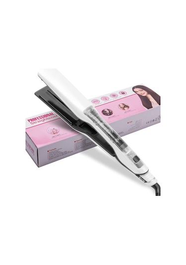 1pcs Steam Hair Straightener Professional Salon Nano Titanium