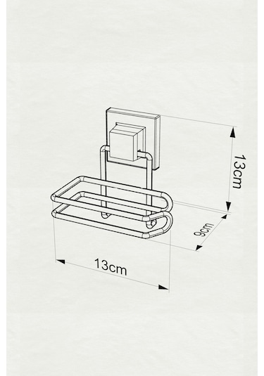 Tekno-Tel EF271 Easyfıx Yapışkanlı Tuvalet Kağıtlık Mat Siyah