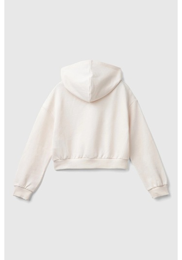 United Colors Of Benetton Kız Çocuk Sweat 3j68c204c Ekru Ekru