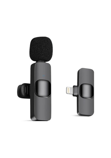 İphone Uyumlu İpad Uyumlu İçin K9 Kablosuz Yaka Mikrofonu, Kayıt İçin Kablosuz Mikrofon, Otomatik Senkronizasyonlu-1344