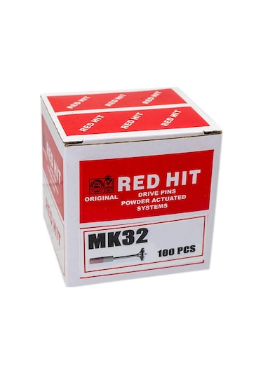 Red Hit Mk32 Pul Başlı Barutlu Çivi 32 Mm 100 Lü Paket