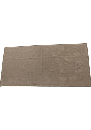 50 x 100 Bej İndantren Kadife Nakışlı Havlu Hijyenik Boya Tutmayan