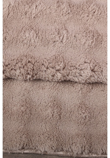 Bubble Kahve Büyük Ebat 2'li Banyo Paspas Seti Kaymaz Tabanlı Yıkanablir Klozet Takımı Kahve