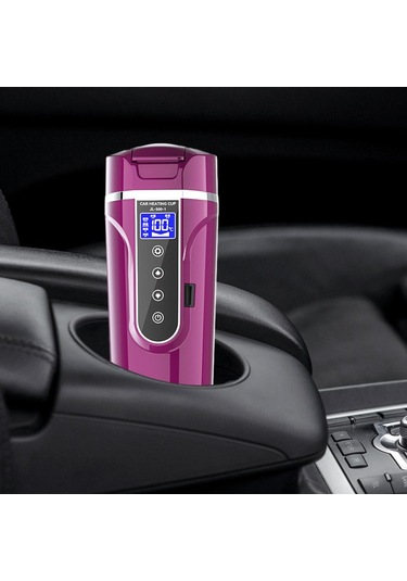 Suntek 12V/24V Paslanmaz Çelik Elektrikli Su Isıtıcısı Mor