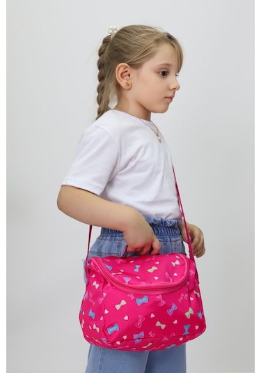 Termal Beslenme Çantası Tek Gözlü, Ayarlanabilir Omuz Askılı, Isı Yalıtımlı, Anaokulu & İlkokul Pembe