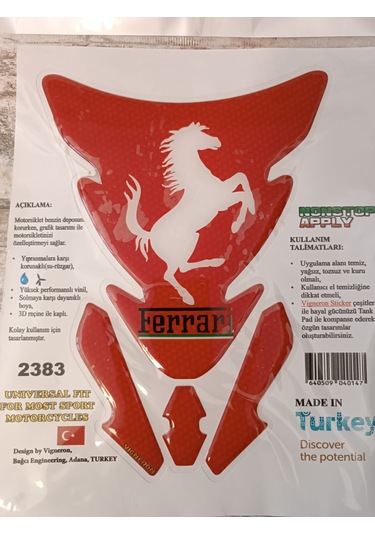 Ferrari Tankpad Kırmızı