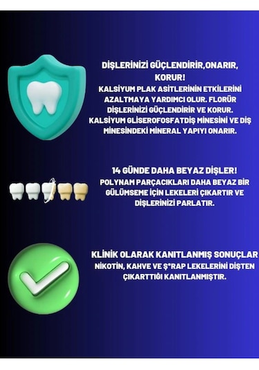 Clinomyn Smokers Sigara İçenler İçin Diş Beyazlatan Leke Giderici Diş Macunu 75 ML 10 Adet