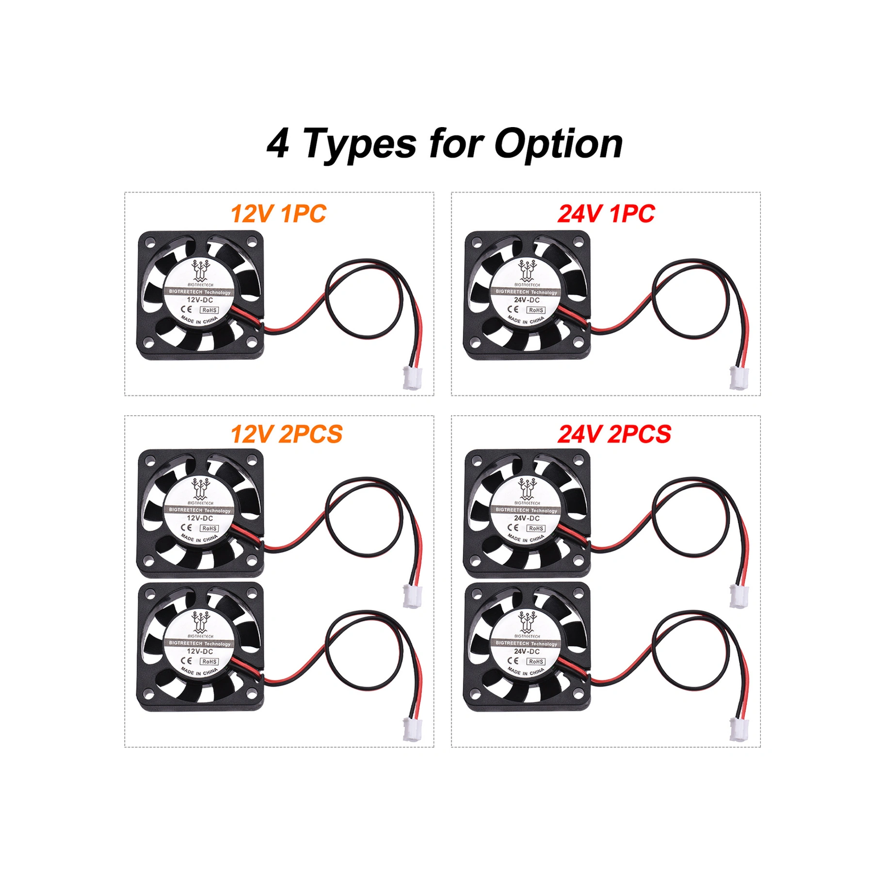 Neevoyu Bıgtreetech 2 Adet 40x40x10mm Soğutma Fanı 24v, Elektronik Cihazlar İçin Hızlı Soğutma